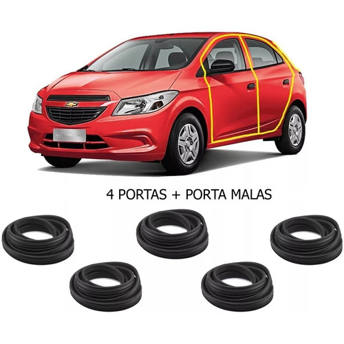 Kit Borrachas De Vedação Onix 4 Portas + Porta Malas - 2013 em Oferta na Shopee