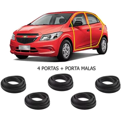 Kit Borrachas De Vedação Onix 4 Portas + Porta Malas - 2013