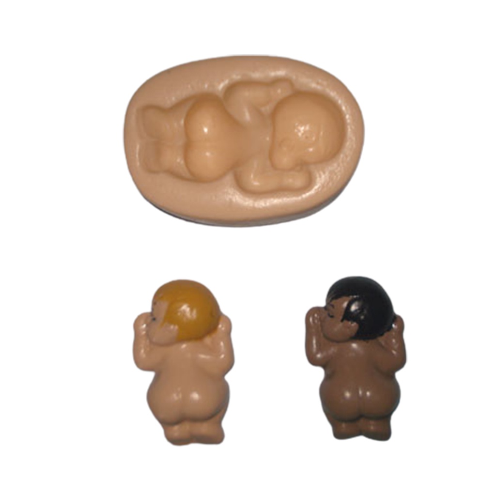 Molde de Silicone Bebê bumbum - Biscuit, Resina, Pastas e etc... (C 49)