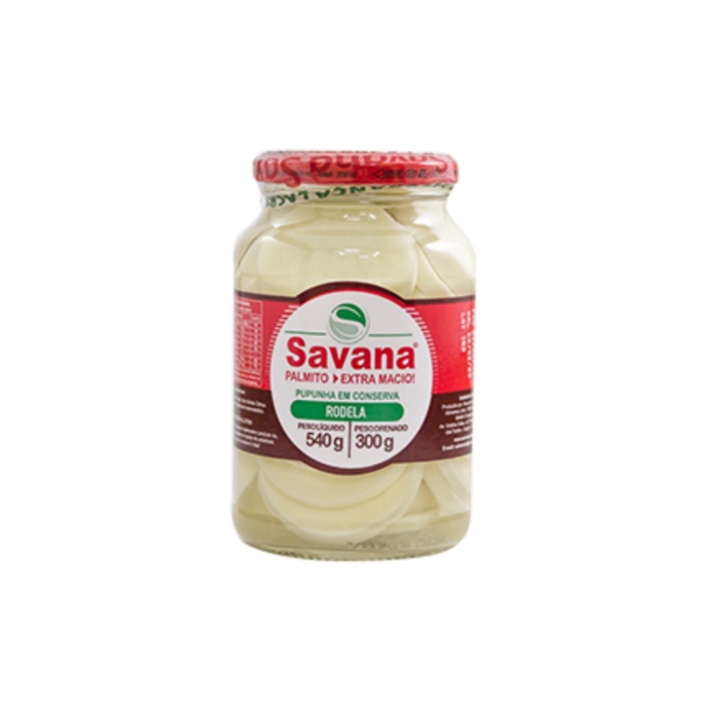 Palmito Pupunha Rodela em Conserva 300g - Savana