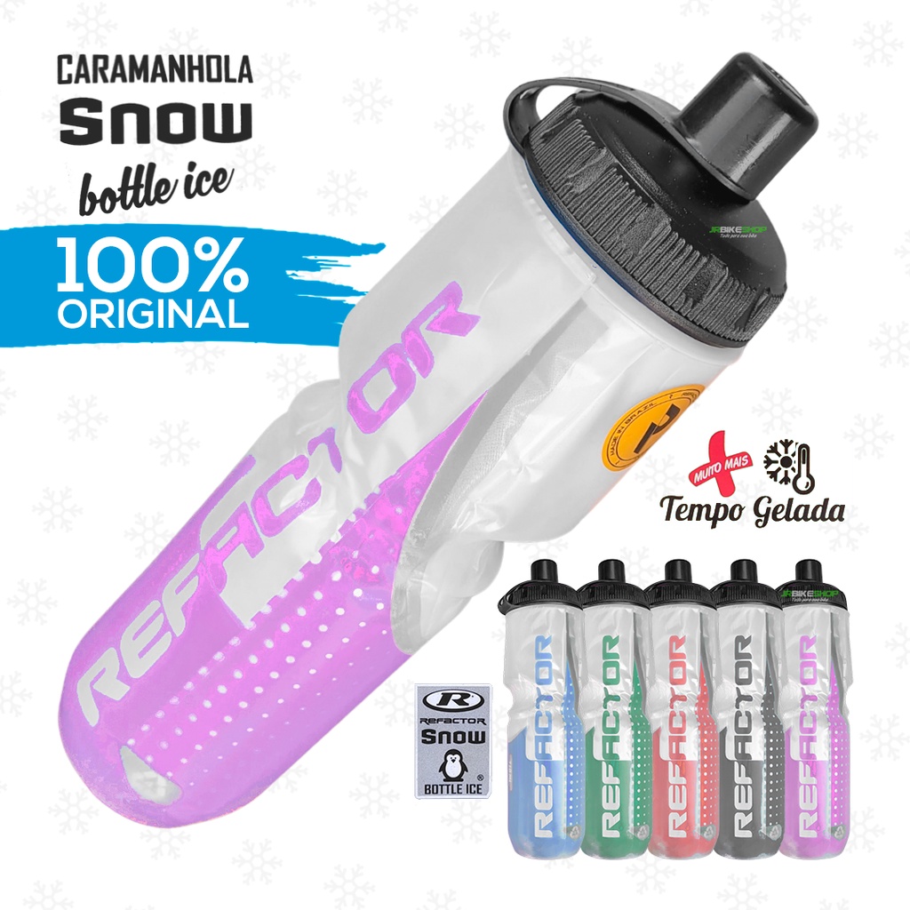 Caramanhola Snow Bottle Ice 710ML - Refactor Cores em Oferta na Shopee