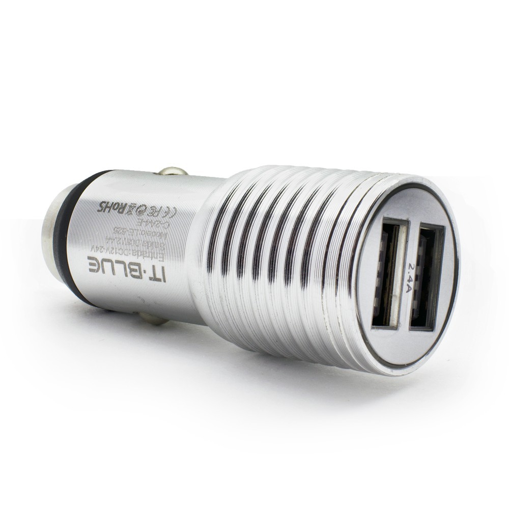 Carregador Celular Veicular Carro Fonte 2 Usb Turbo Rápido
