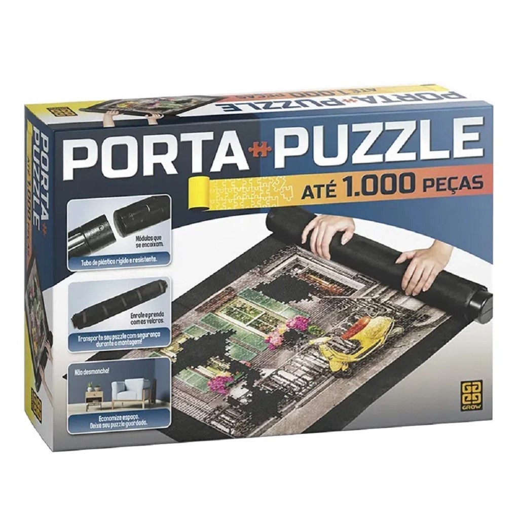 Porta-puzzle Até 1000 Peças 03466 - Grow em Oferta na Shopee