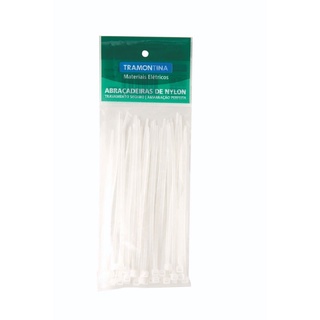 Abraçadeira de Nylon 95x2,4mm com 30 Unidades 57530/109 Tramontina Branca