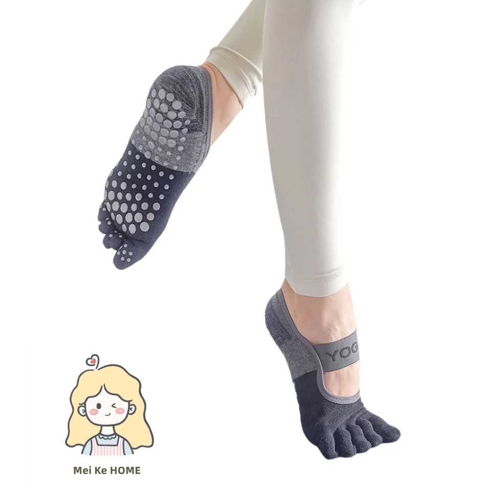 Meia Feminina Profissional Antiderrapante Para Yoga/Esportes/Pilates em Oferta na Shopee