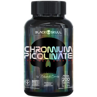 Picolinato De Cromo - Chromium Picolinate - 200 Tabletes Blackskull