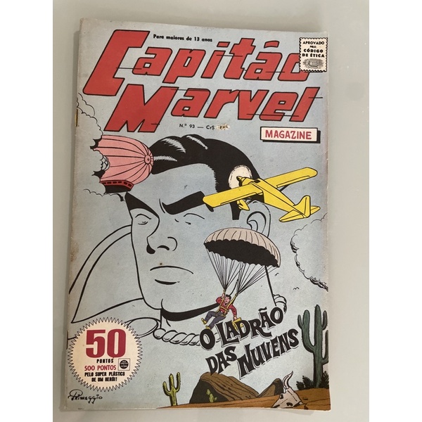 Capitão Marvel Magazine Nº 93 Rge Raro antigo hq