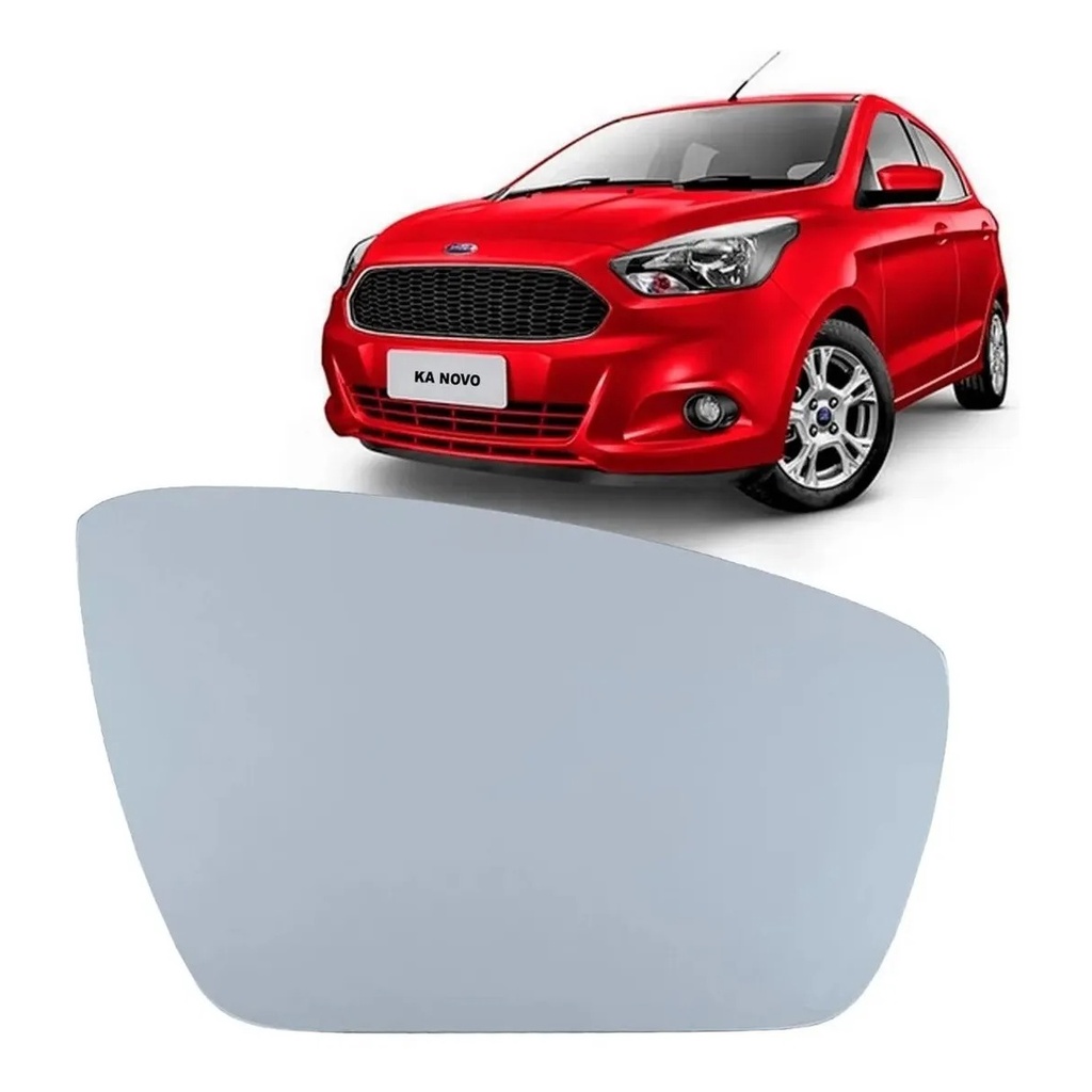 Lente Refil Retrovisor Ford Ka 2015 em diante Lado Direito Passageiro