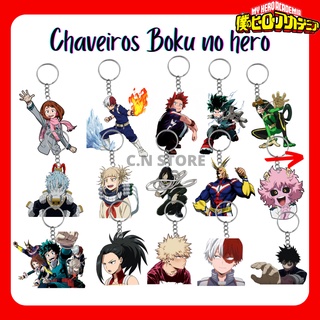 Chaveiro Boku no hero (Plastificado) My hero academia - Anime - Deku, Todoroki, Bakugou, Kirishima, Denki e Uraraka