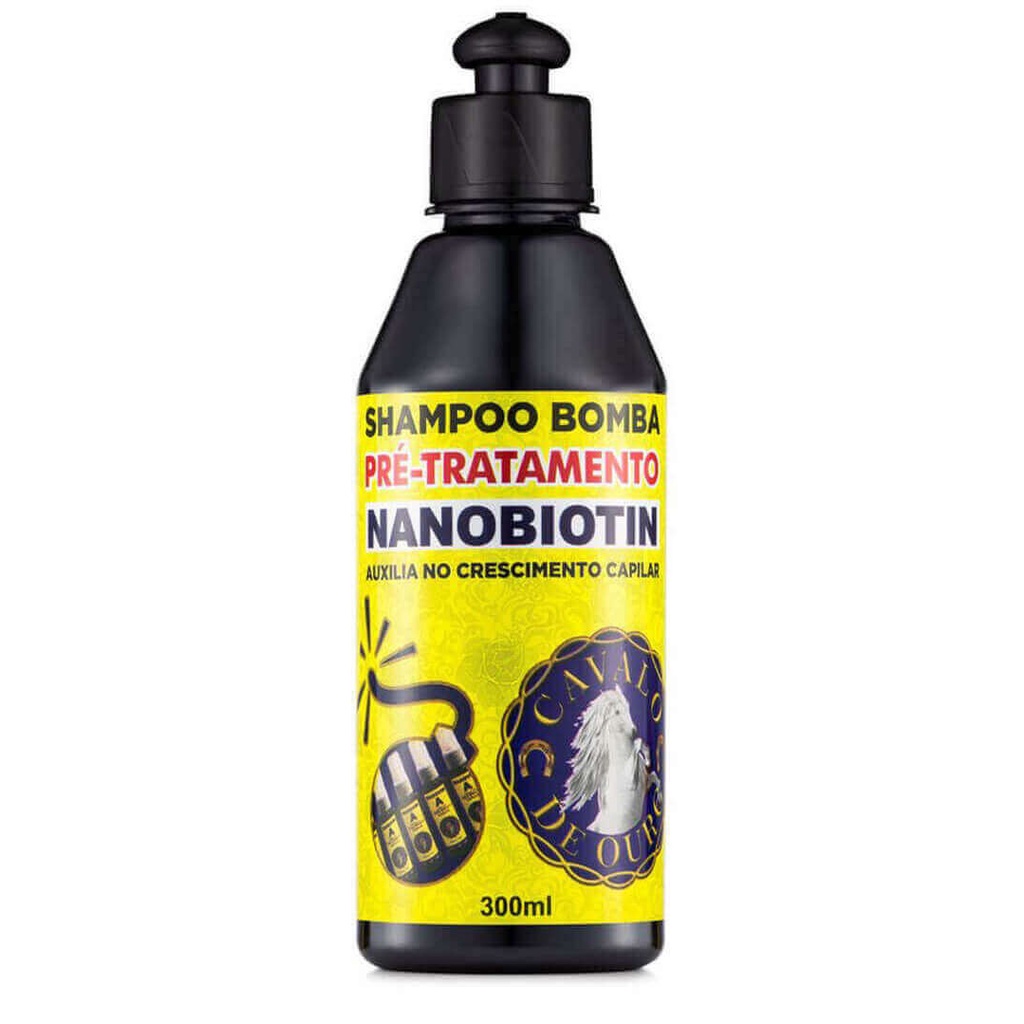 Nanovin A Shampoo Bomba Cavalo de Ouro Nanobiotin 300ml