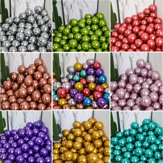100 Pçs Balão Metálico Cromado 5 Polegadas para Festa de Aniversário, Casamento e Natal em Oferta na Shopee
