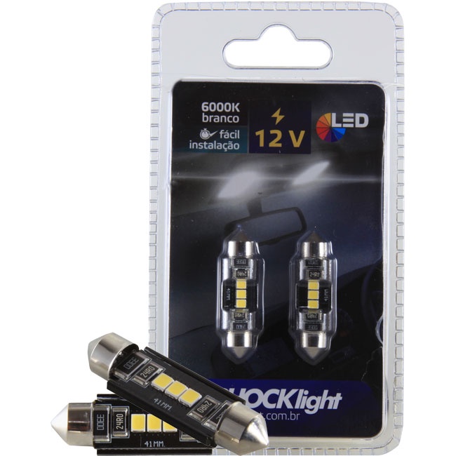 Par Led Torpedo Shocklight 3 Leds Smd 2835 12v 42mm em Oferta na Shopee