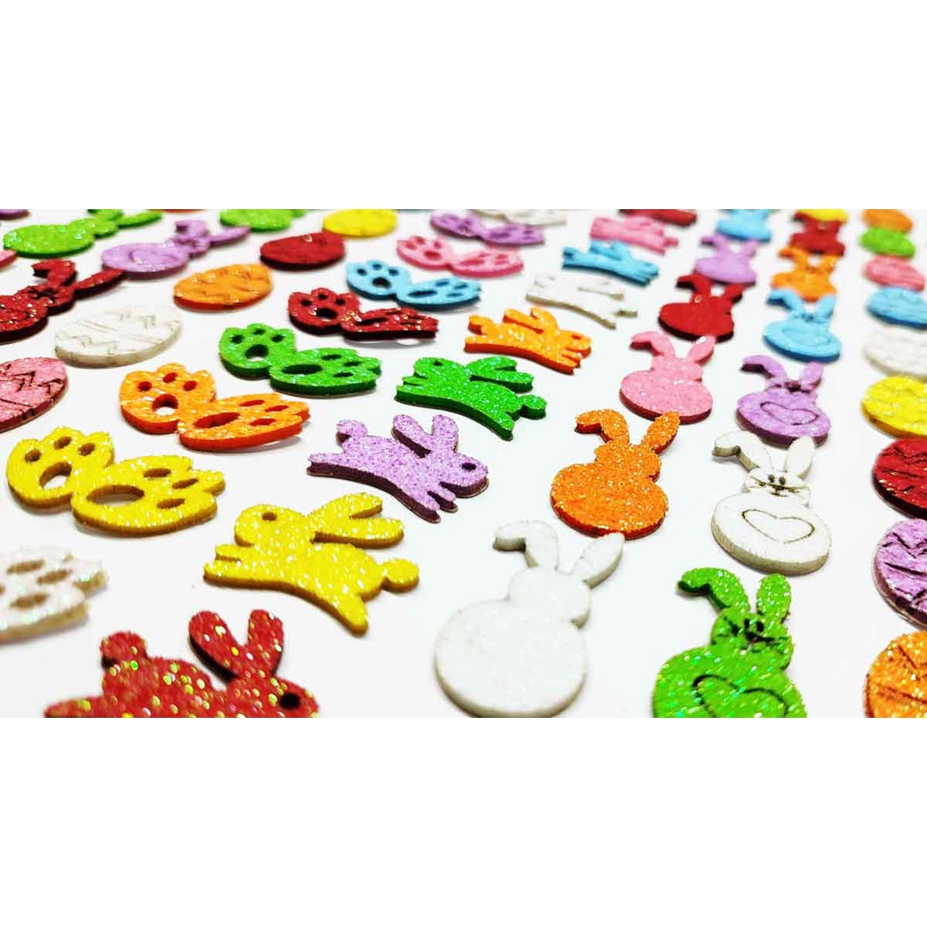 kit 200 Adesivos Páscoa 2 Glitter Pet Petshop Cão E Gato