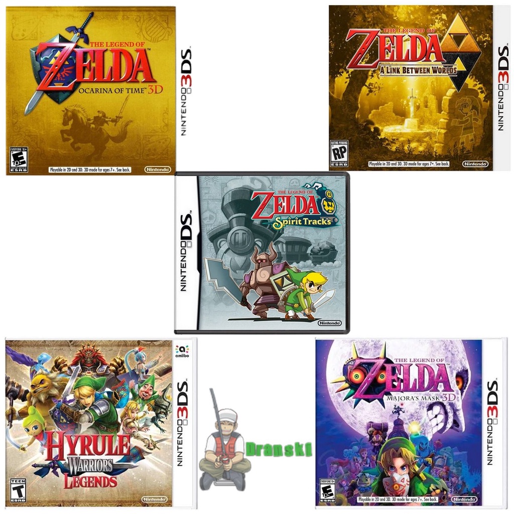 Jogos Nintendo 3DS 2DS New 3DS Xl Zelda Majora's Mask 3D - Zelda A Link Between Worlds - Zelda Ocarina Of Time 3D - Majoras Mask