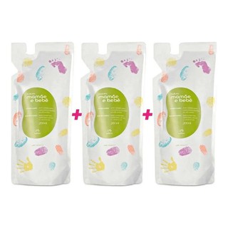 Kit Natura Refil Condicionador Mamâe Bebe 03 Unid De 200ml