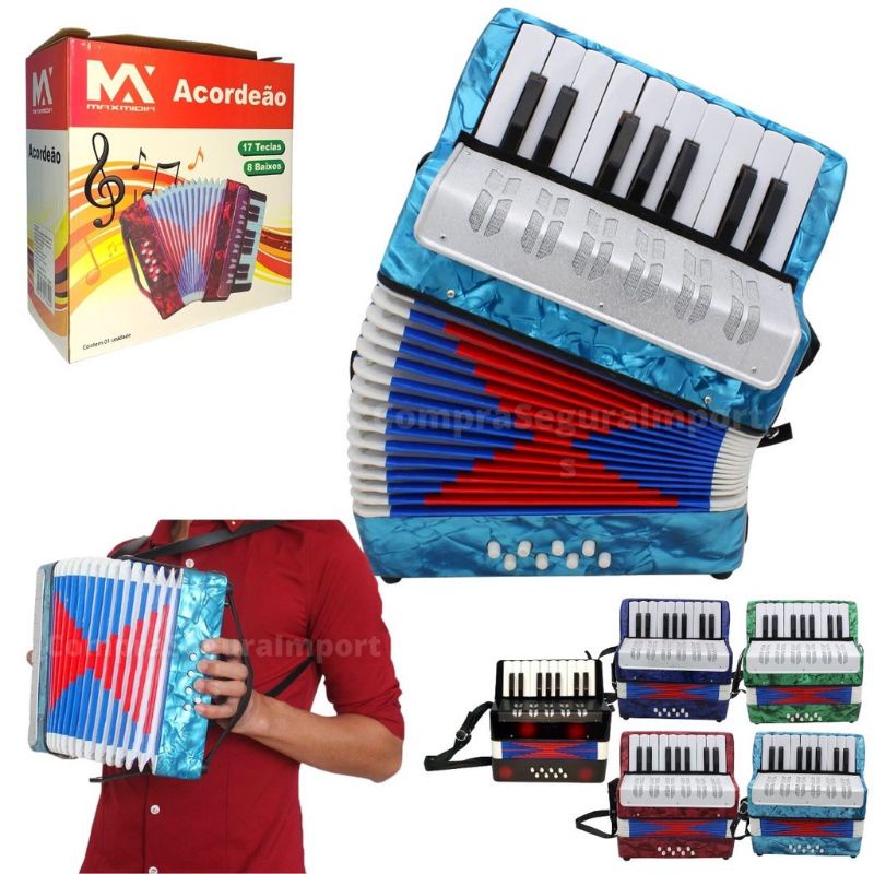 Gaita de mão Acordeon 8 baixos