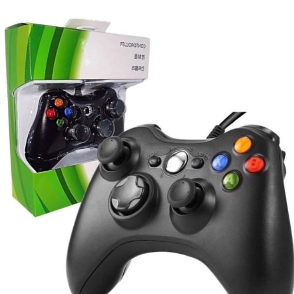 Controle Joystick Xbox 360 Com Fio Barato Promoção