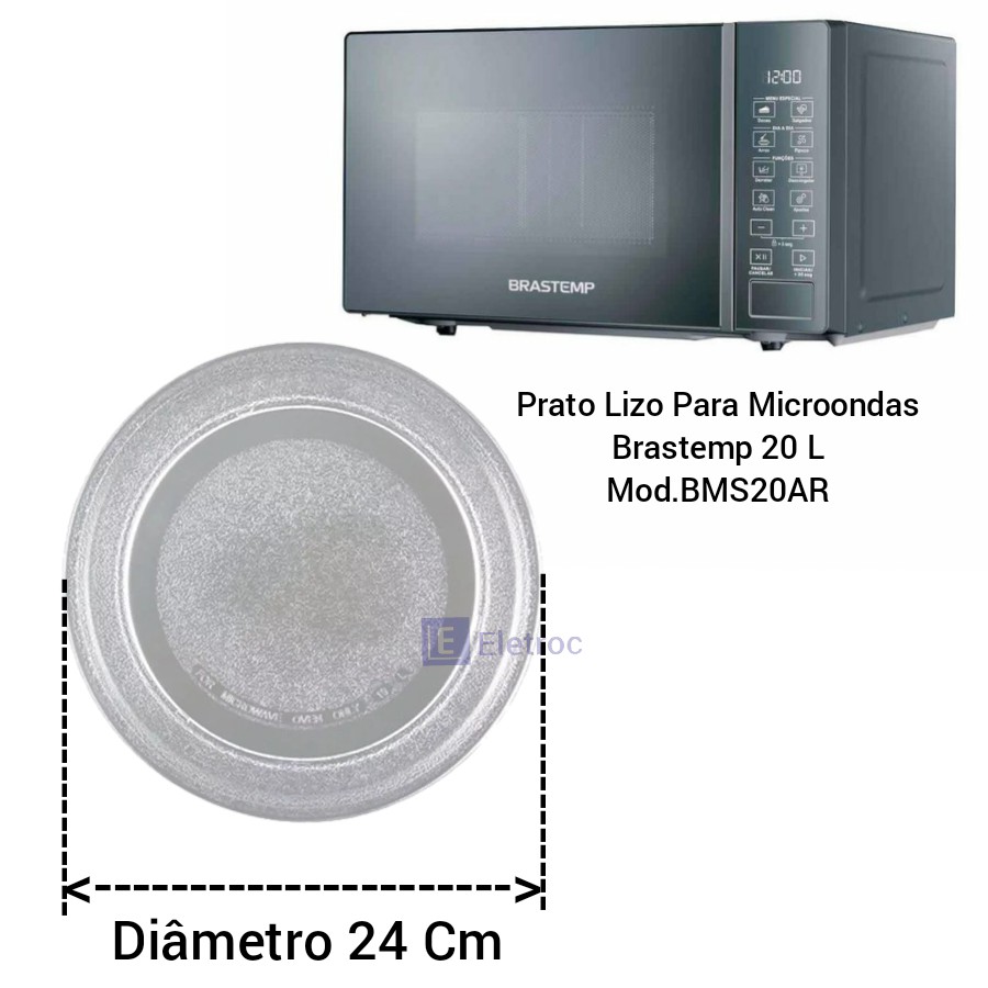 Prato Micro-ondas Brastemp 20 Litros BMS20AR