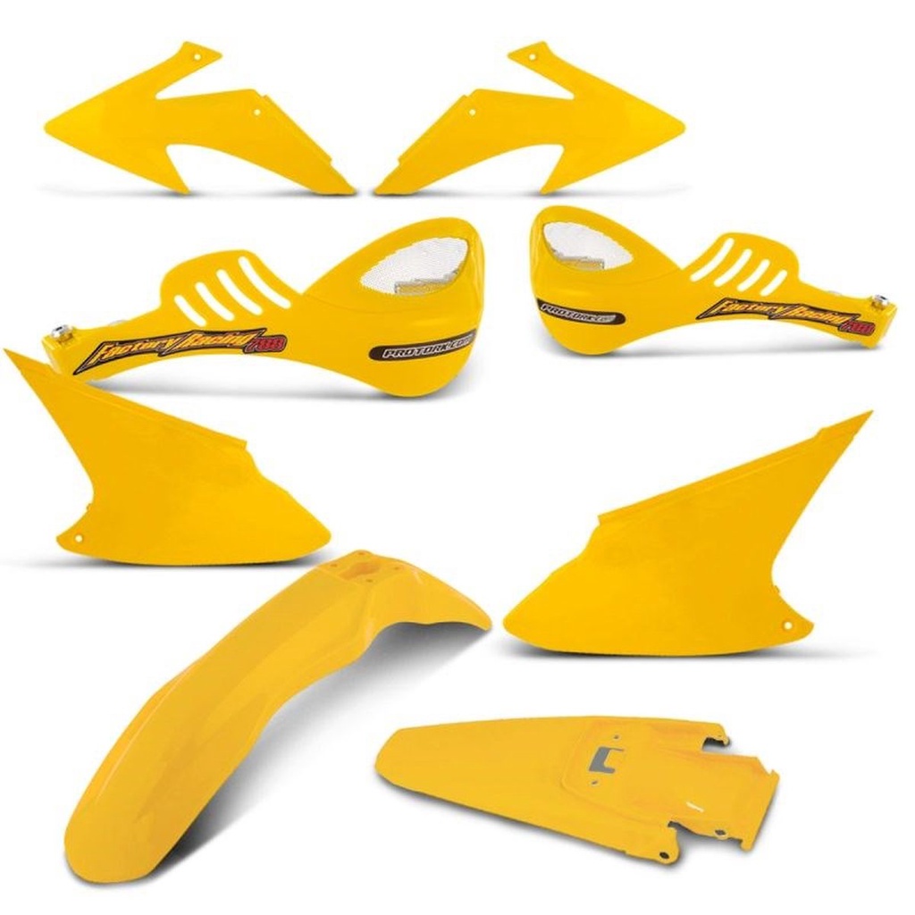Kit Peças Plástico Moto Modelo Original Pro Tork Honda CRF 230 2008 a 2015 + Protetor de Mão 788