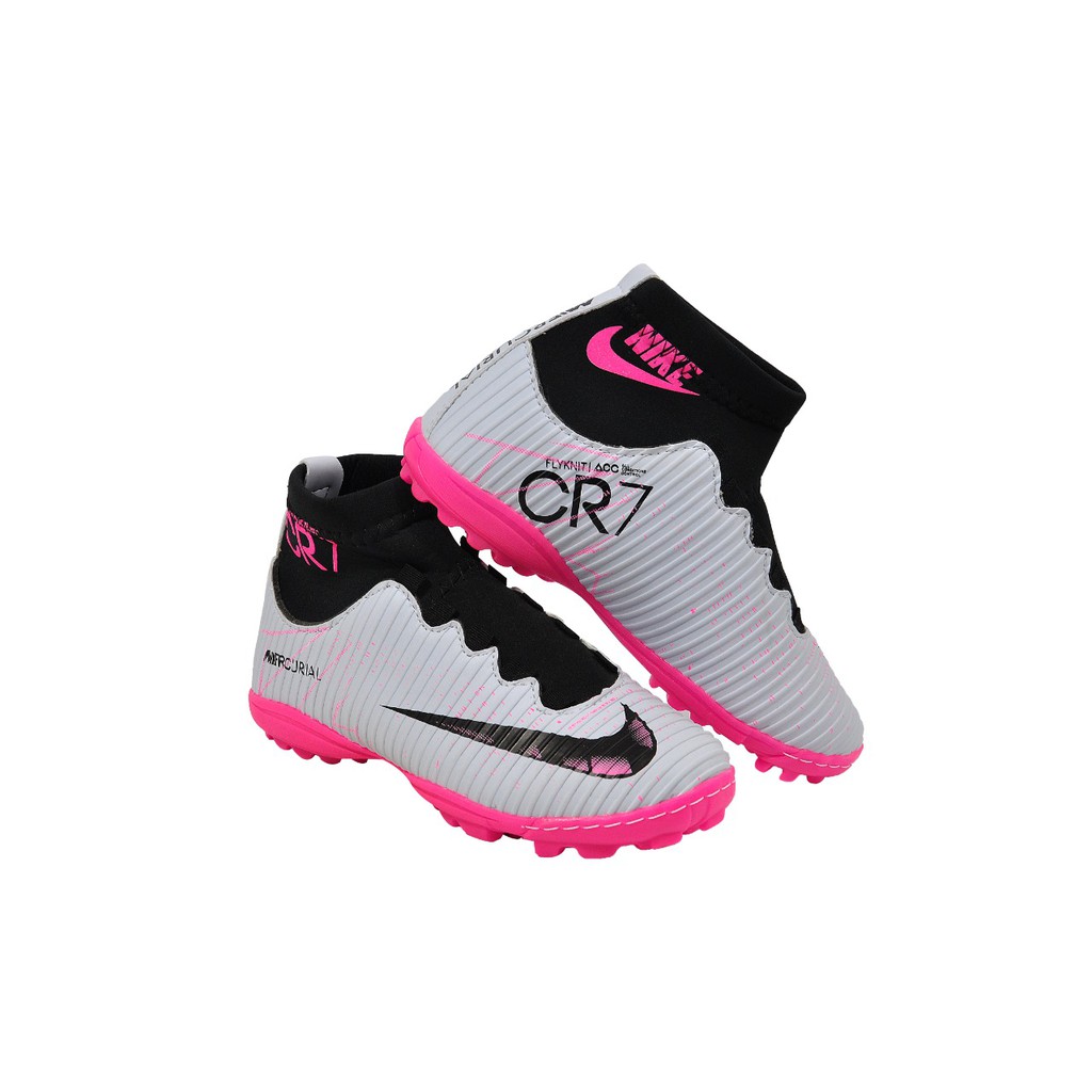 Chuteira cr7 hot sale rosa