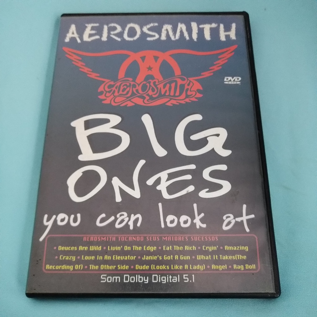 DVD AEROSMITH BIG ONES - You Can Look at | Shopee Brasil
