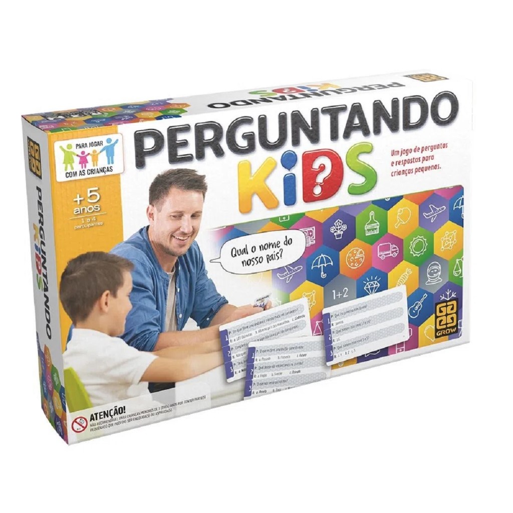 Jogo Infantil Perguntando Kids 03960 - Grow - Hobbies & Collections