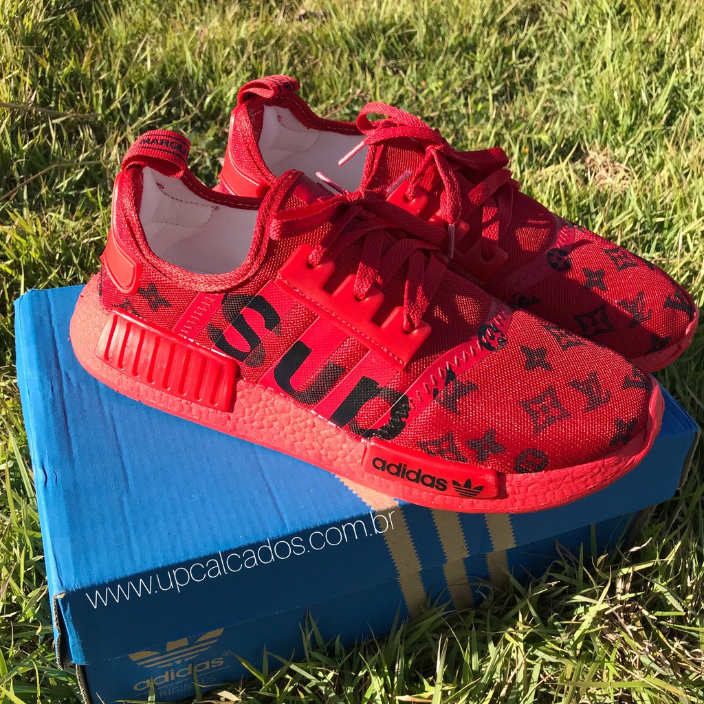 Adidas nmd 2025 supreme vermelho