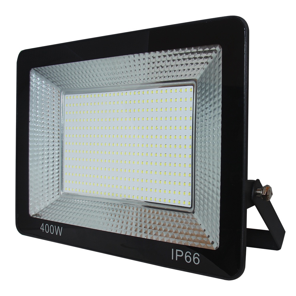 Refletor Holofote Smd Led Preto Iluminação IP66 400W