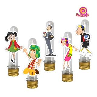 10 Apliques 7,5cm para Tubete Chaves