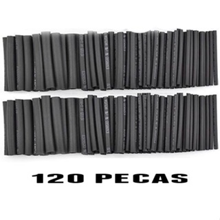 Espaguete tubo termo retrátil 1,5mm 2,5mm 3,5mm 4,5mm 6,0mm 8,0mm 120 pecas em Oferta na Shopee