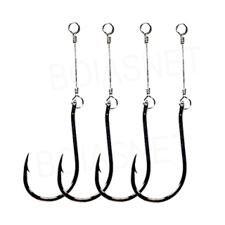 Anzol Chinu Encastoado nº 5 - 10pçs - Pacu, Piapara, Pesca - haste de 3cm