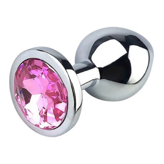 Plug Anal Iniciante Tamanho P Estimulador Aço Inox Joia Brilhante