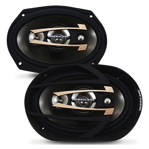 Kit Par de Alto Falante Hurricane Quadriaxial Qr69 6x9 300w Rms - Spare Parts and Accessories for Vehicles
