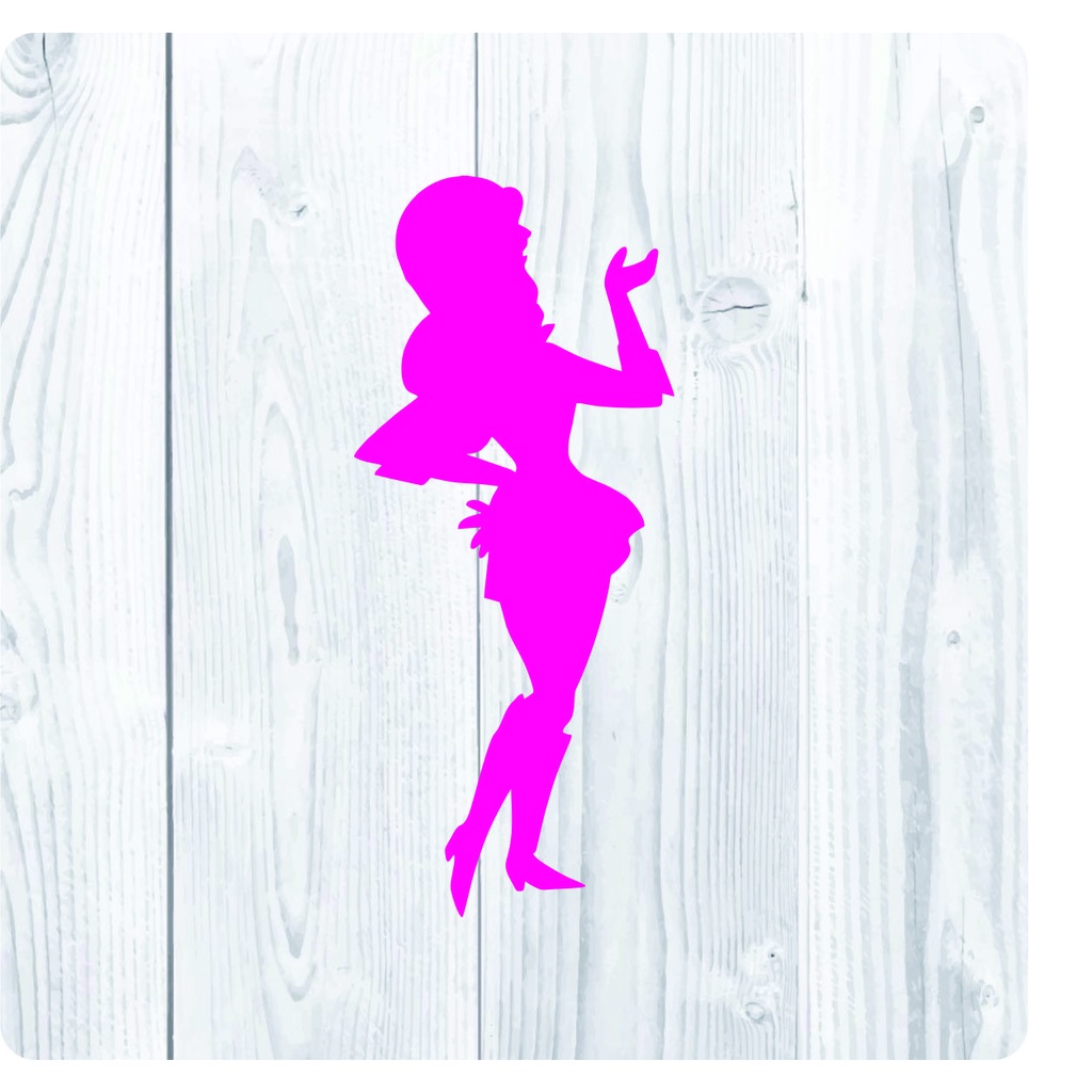 Adesivo Penélope charmosa para carro decorativo 15x6,5