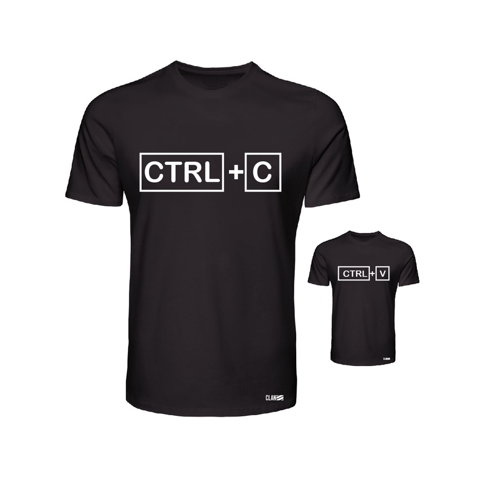 Combo Kit Família Tal Pai Tal Filho Ctrl C Ctrl V Copia e Cola Teclas Top