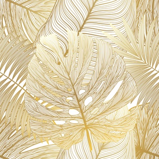 Papel De Parede Autocolante Dourado Costela De Adão Ideal Para Sala Quarto Rolo 50cm x 50cm