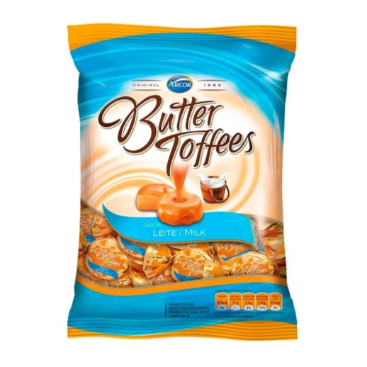 Bala Butter Toffees Sabor Leite Arcor 500gr | Shopee Brasil