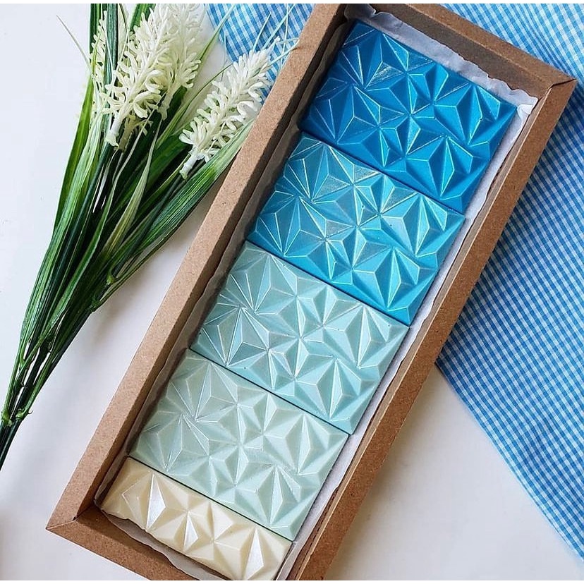 Forma De Acetato Pra Chocolate Tablete 3D Tendência
