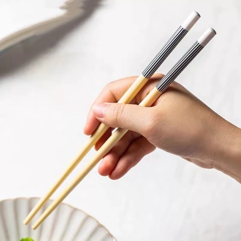 Kit Com 2 Pares De Hashi Decorado Para Sushi Sashimi Comida Japonesa