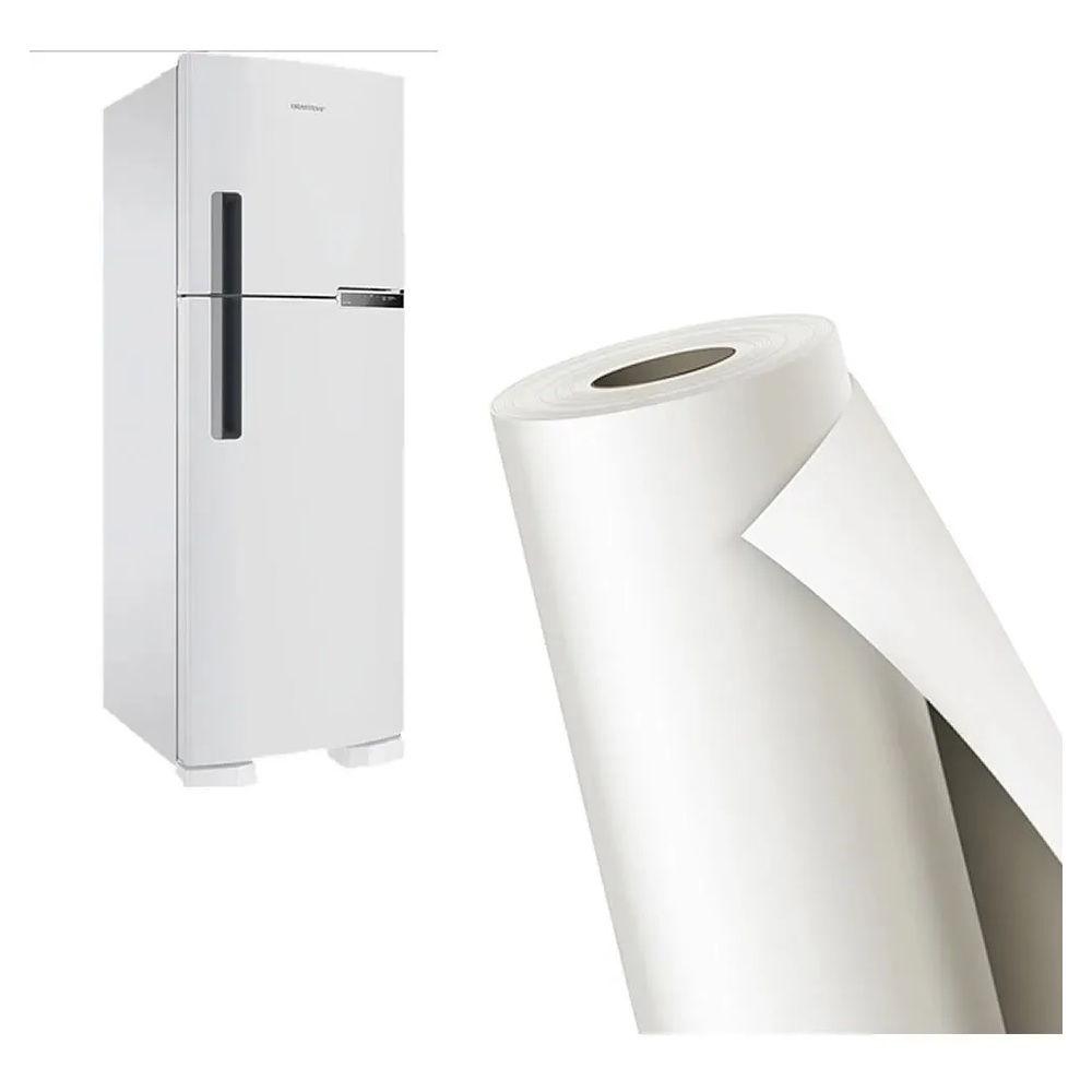 Vinil Adesivo Branco Fosco Liso Envelopamento Silhouette Móveis Personalizados 2 metros x 30cm