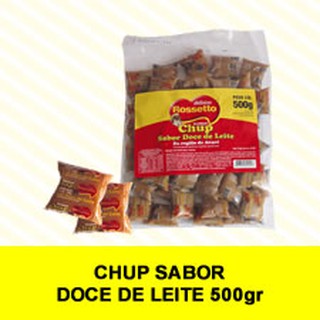 Doce de Leite Chup Chup Rossetto 500 GRAMAS com 50 unidades