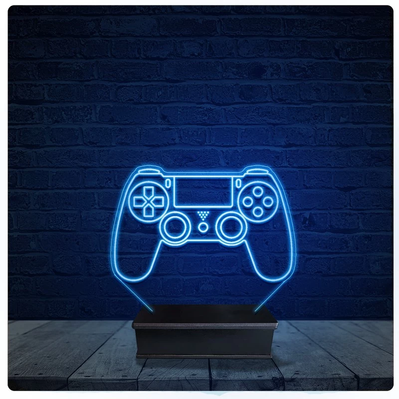 Luminária Led Acrilico Abajur - PS4 Playstation controle