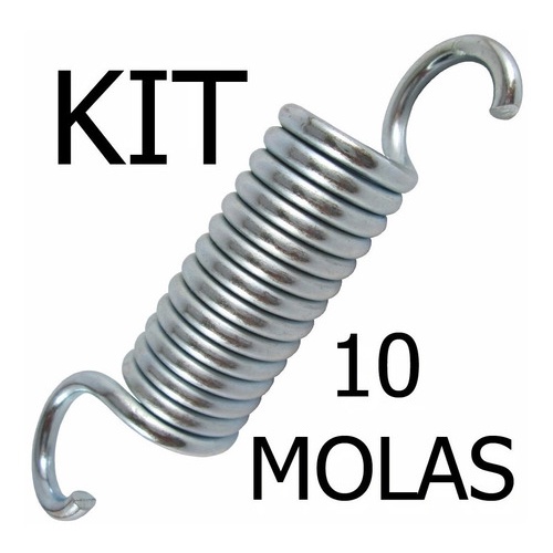 Mola Jump Trampolim Cama Elastica Reforçada Academia 8cm - 10 Unidades