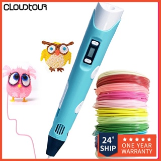 3D Caneta 3D DIY Desenho Pen Com Tela De LCD Compatível PLA Filamento em Oferta na Shopee