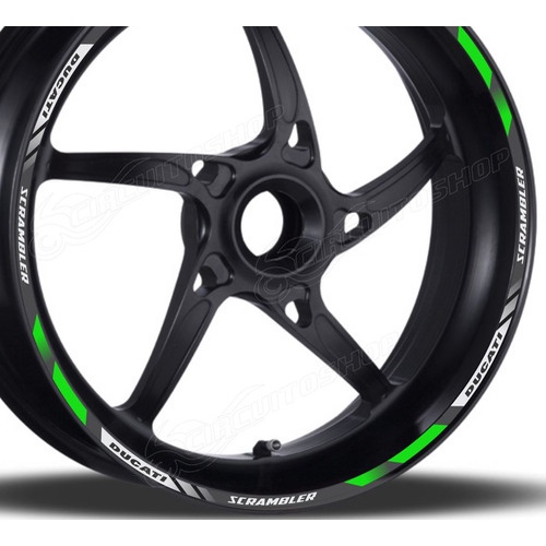 Friso Adesivo Refletivo D8 Roda Moto Ducati Scrambler