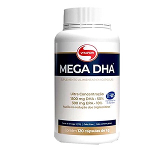 Ômega 3 Mega Dha Vitafor 120 Cápsulas De 1000mg