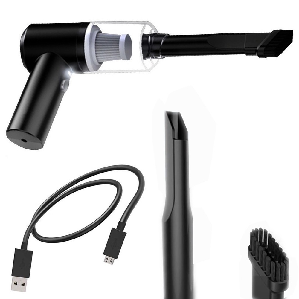 Mini Aspirador De Pó Usb Portátil Completo Linha Premium Carro E Casa
