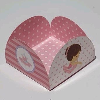 FORMINHAS BAILARINA PARA CONFEITARIA DOCES FESTA ANIVERSÁRIO CORES LISAS CANDYZINHA - BASE 3x3 cm em Oferta na Shopee