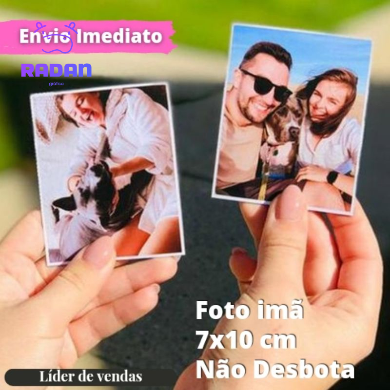 24 fotos imã 7x10 eternize seus momento!! Manta inteira - Não Desbota - Qualidade Profissional - Envio Imediato em Oferta na Shopee
