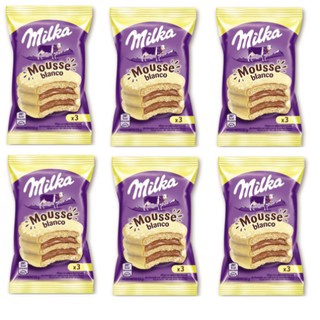 Alfajor mousse branco caixa com 6 unidades